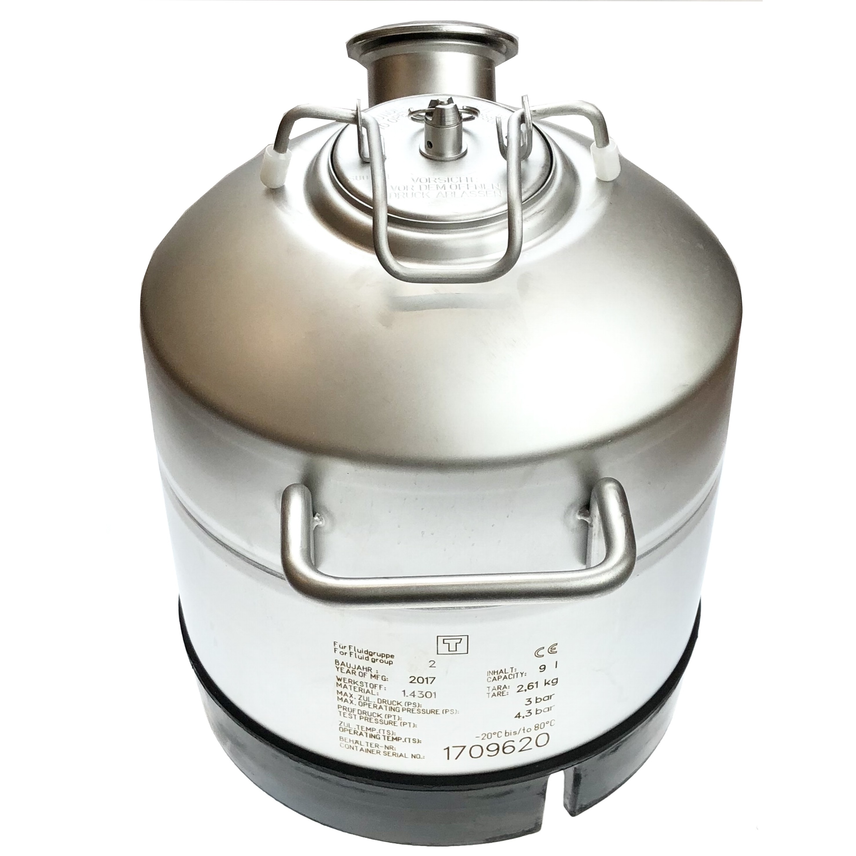 Reinigungsbehälter 9 Liter Edelstahl für Bierzapfanlage-asB516M-Micro Matic Reinigungsbehälter 9 Liter Edelstahl für Bierzapfanlage-asB516M-Reinigungsbehälter 9 Liter Edelstahl, Reinigungsbehälter für Zapfanlage, Reinigungsbehälter für Bierzapfanlage,Schankanlagenreinigung, Bierleitung reinigen-Micro Matic