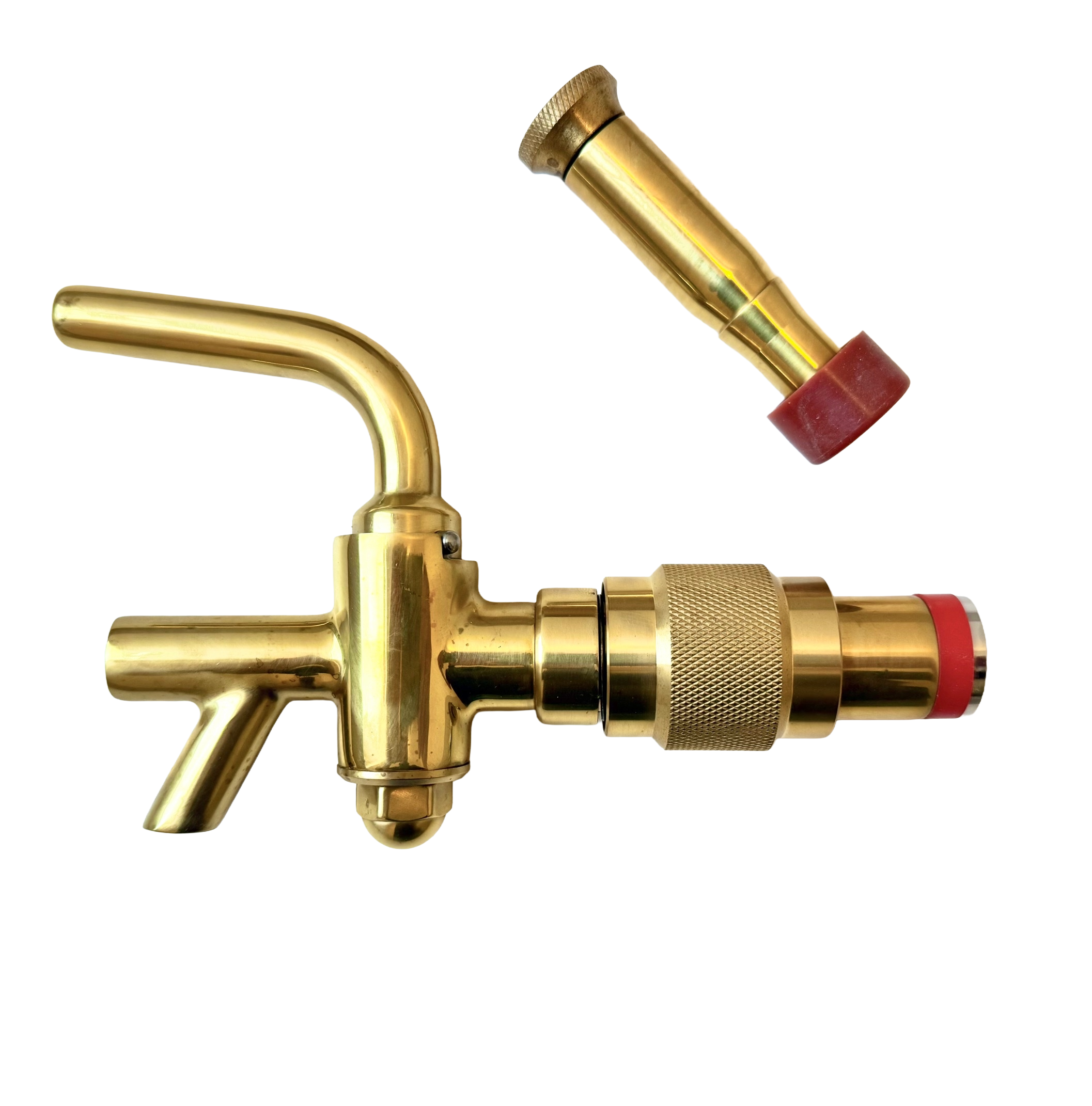 Brass beer tap tap set
