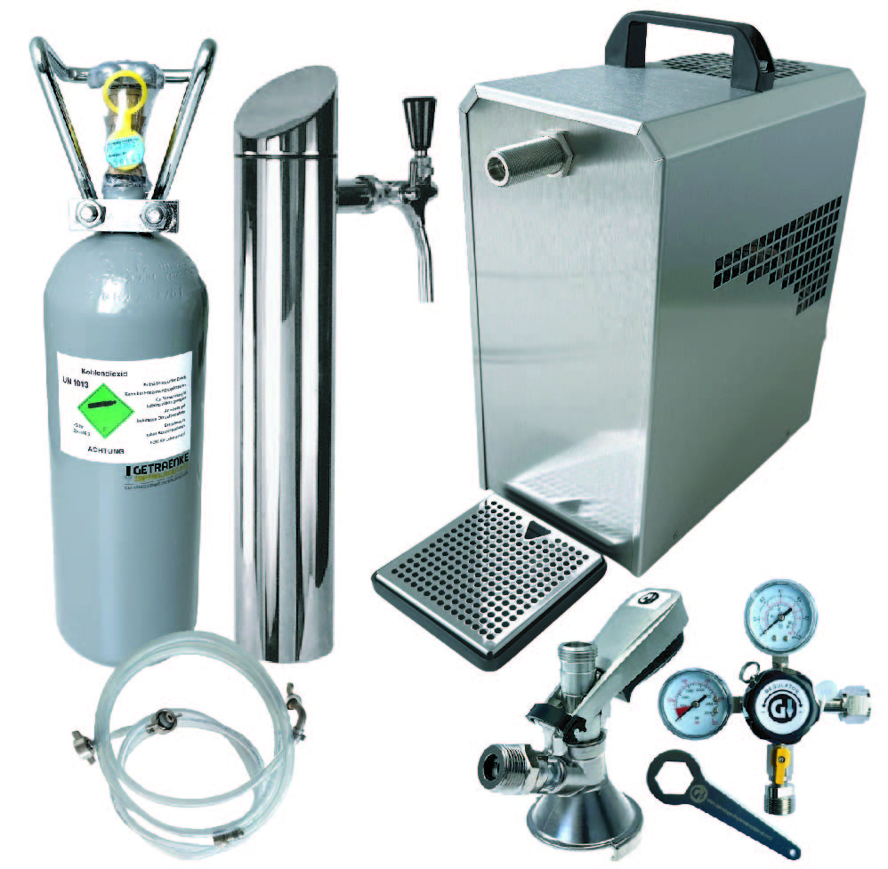 Under-table beer dispenser cpl. set incl. dispensing column 35 litre dispensing capacity Under-table beer dispenser cpl. set incl. dispensing column 35 litre dispensing capacity