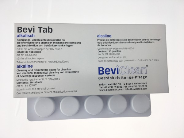 5x BEVI Tab alkaline chemical line cleaning