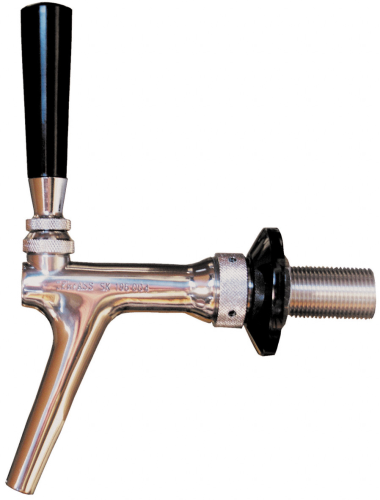 Piston dispensing tap made of chrome nickel steel - Zerfass