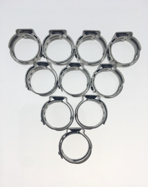 10 x 7 mm (14.8 mm) clamps hose clamps
