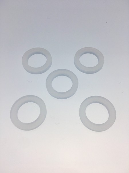 5 gaskets 3/4" white for Co2 fittings spigots