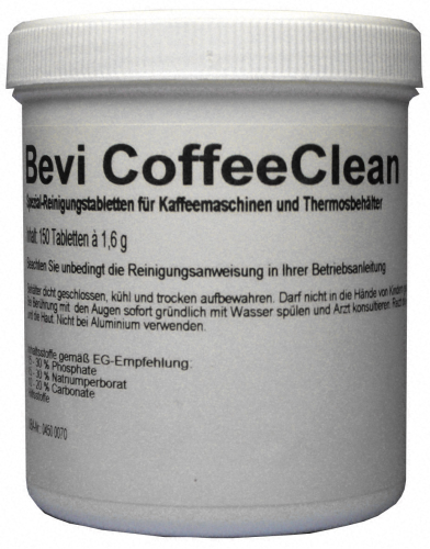 Cleaning tablets for coffee machines