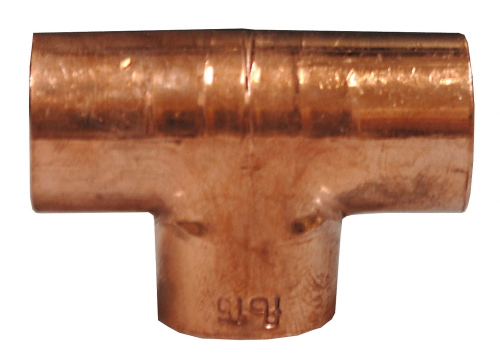 Copper solder T-connector