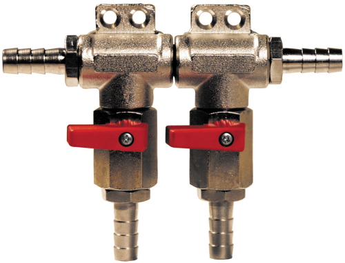 CO2 wall manifold with ball valve grease free