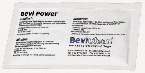Bevi Power beer line cleaning