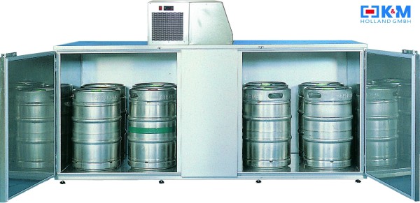 Barrel precooler, barrel cooler, barrel box for 10 KEG barrels