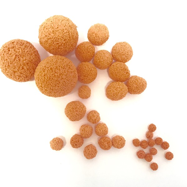 Sponge rubber balls